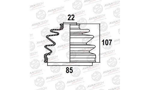Пыльник привода Avantech BD0803