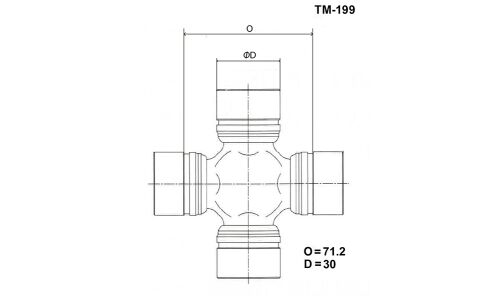 Крестовина карданного вала Toyo, арт. TM-199