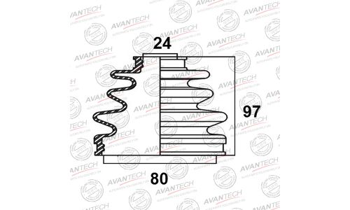 Пыльник привода Avantech, арт. BD0106