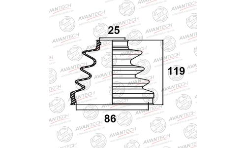 Пыльник привода Avantech, арт. BD0118