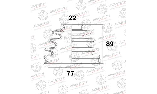 Пыльник привода Avantech, арт. BD0119