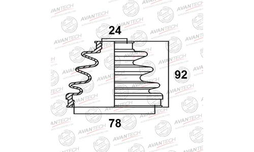 Пыльник привода Avantech, арт. BD0108