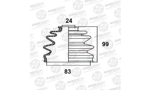 Пыльник привода Avantech, арт. BD0506