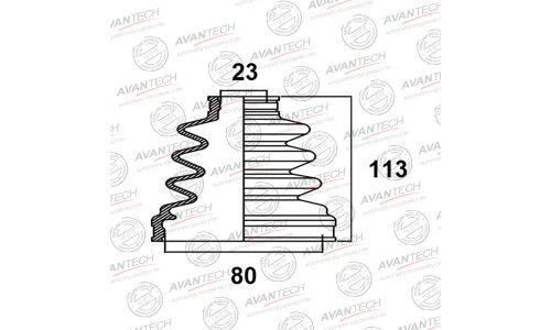 Пыльник привода Avantech, арт. BD0110