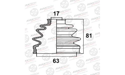 Пыльник привода Avantech, арт. BD0311