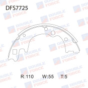 Колодки тормозные барабанные Double Force, комплект на ось (4 шт), арт. DFS7725