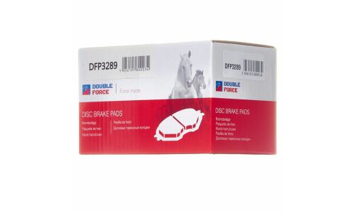 Колодки тормозные дисковые Double Force, задние, комплект на ось (4 шт), арт. DFP3289