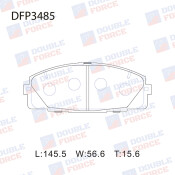 Колодки тормозные дисковые Double Force, передние, комплект на ось (4 шт), арт. DFP3485