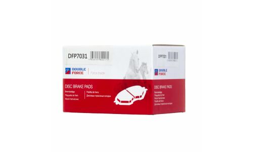 Колодки тормозные дисковые Double Force, задние, комплект на ось (4 шт), арт. DFP7031