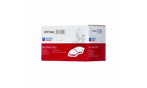 Колодки тормозные дисковые Double Force, передние, комплект на ось (4 шт), арт. DFP7049