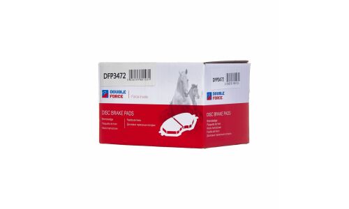 Колодки тормозные дисковые Double Force, задние, комплект на ось (4 шт), арт. DFP3472