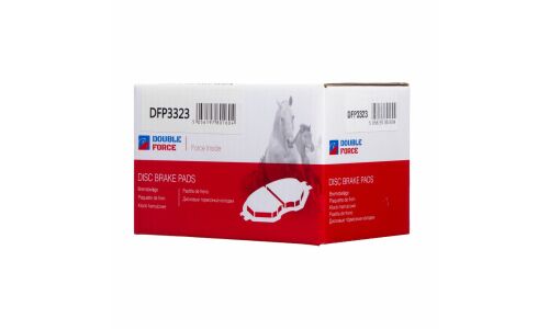Колодки тормозные дисковые Double Force, задние, комплект на ось (4 шт), арт. DFP3323