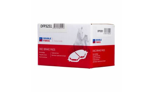 Колодки тормозные дисковые Double Force, передние, комплект на ось (4 шт), арт. DFP3251