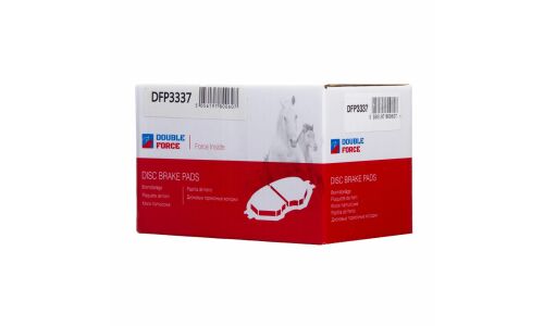 Колодки тормозные дисковые Double Force, задние, комплект на ось (4 шт), арт. DFP3337