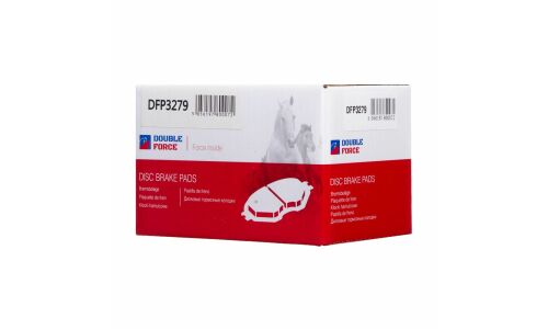 Колодки тормозные дисковые Double Force, задние, комплект на ось (4 шт), арт. DFP3279