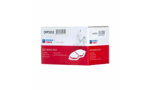 Колодки тормозные дисковые Double Force, передние, комплект на ось (4 шт), арт. DFP1012