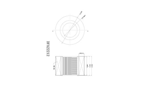 Фильтр воздушный Double Force A-147, арт. DFA22212