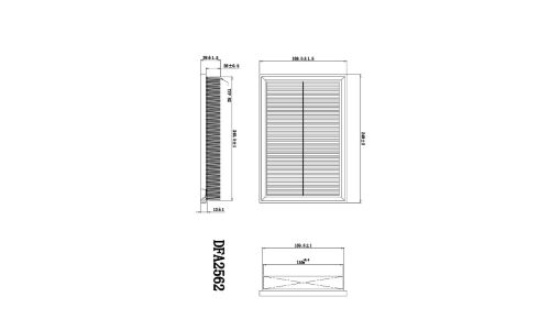 Фильтр воздушный DOUBLE FORCE, арт. DFA2562