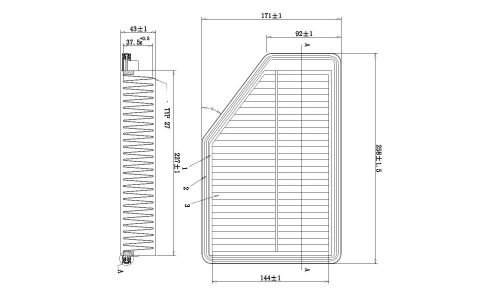Фильтр воздушный Double Force, арт. DFA26021
