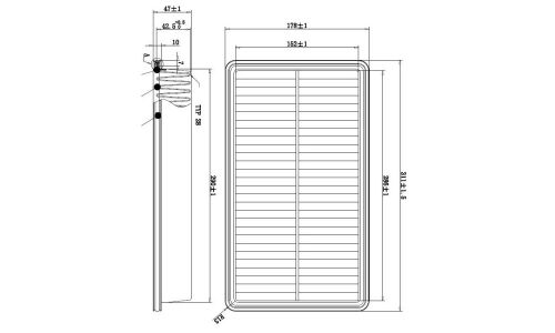Фильтр воздушный DOUBLE FORCE DFA31012