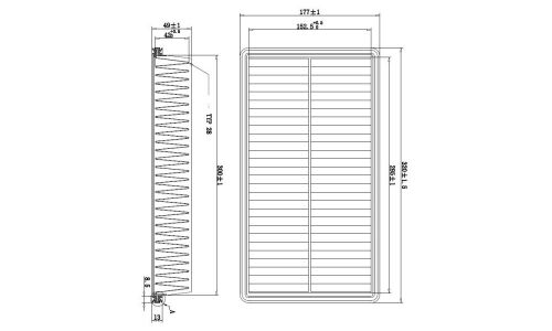 Фильтр воздушный Double Force A-470, арт. DFA3233