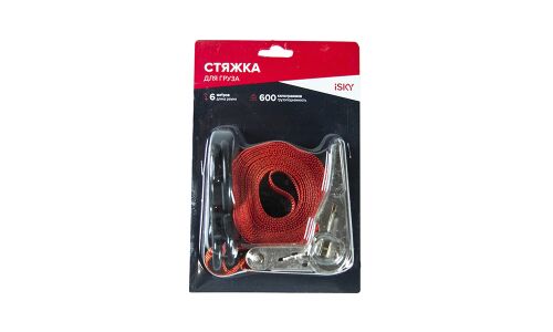 Стяжка груза iSky, 600 кг, 6 м, 25 мм, арт. iCD-6625