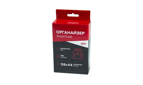 Накидка защитная iSky, на спинку переднего сидения, ПВХ, 580x440мм, прозрачный, арт. iOG-58T