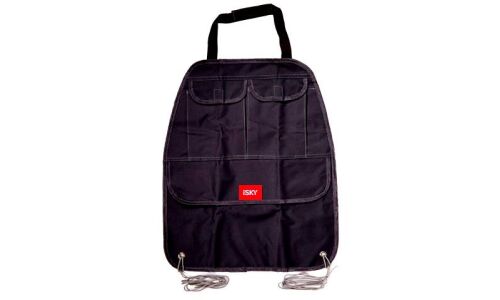 Органайзер iSky, на спинку переднего сиденья, полиэстер, 520x420мм, чёрный, арт. iOG-52B