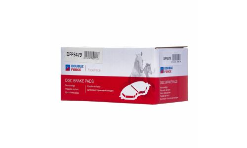Колодки тормозные дисковые Double Force, передние, комплект на ось (4 шт), арт. DFP3479