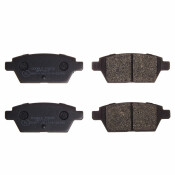 Колодки тормозные дисковые Double Force, задние, комплект на ось (4 шт), арт. DFP3517