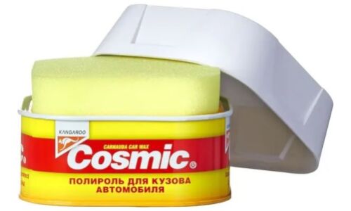 Полироль кузова Kangaroo Carnauba Car Wax Cosmic, с воском карнауба, с защитой от дождя, солнечных лучей и выхлопных газов, банка 200г (+губка), арт. 310400