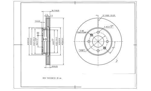 Диск тормозной Avantech, арт. BR1008S