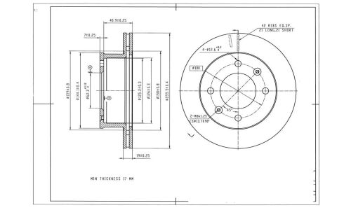 Диск тормозной Avantech перфорированный, арт. BR2003S