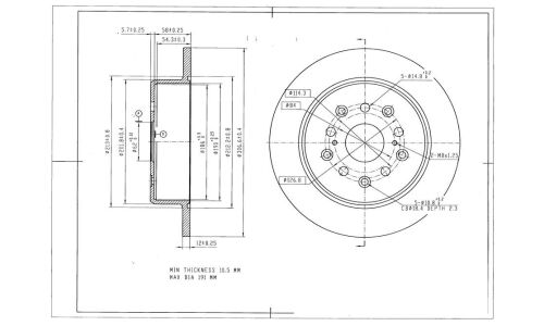 Диск тормозной Avantech, задний, арт. BR0125S