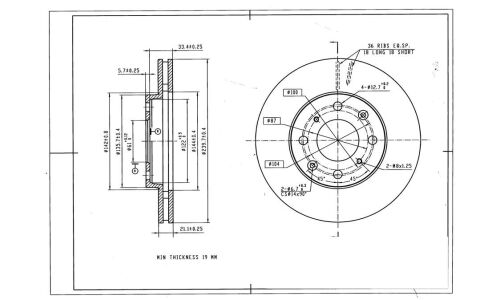 Диск тормозной Avantech, арт. BR0311S