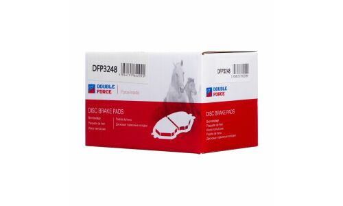 Колодки тормозные дисковые Double Force, передние, комплект на ось (4 шт), арт. DFP3248