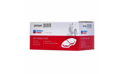 Колодки тормозные дисковые Double Force, передние, комплект на ось (4 шт), арт. DFP3445