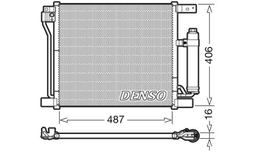 Радиатор кондиционера Denso, арт. DCN46021
