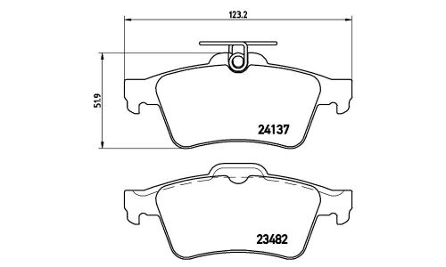 Колодки тормозные Brembo дисковые, арт. P59042