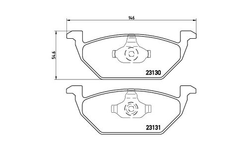 Колодки тормозные Brembo дисковые, арт. P85041