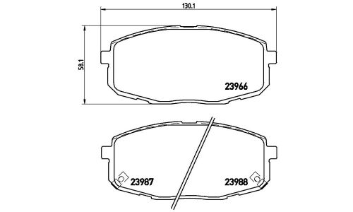 Колодки тормозные Brembo дисковые, арт. P30034