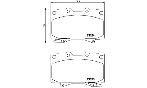 Колодки тормозные Brembo дисковые, арт. P83048