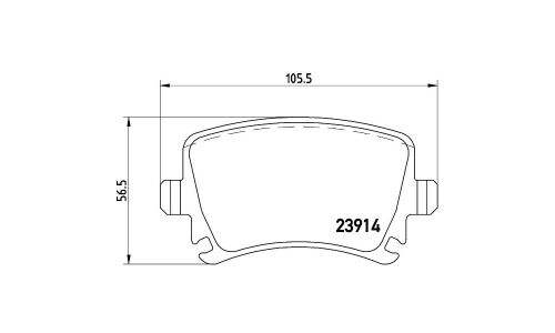 Колодки тормозные Brembo дисковые, арт. P85073