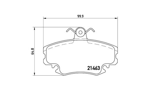 Колодки тормозные Brembo дисковые, арт. P68008