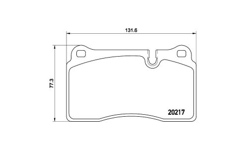 Колодки тормозные Brembo дисковые, арт. P44018