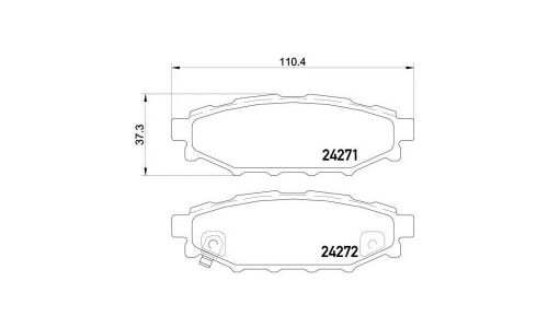 Колодки тормозные Brembo дисковые, арт. P78020