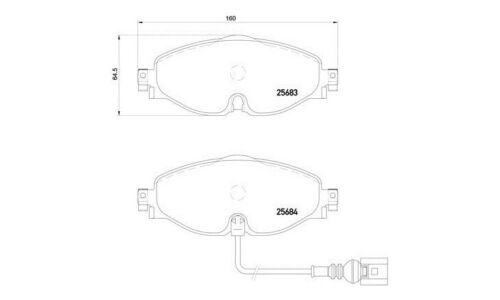 Колодки тормозные Brembo дисковые, арт. P85126