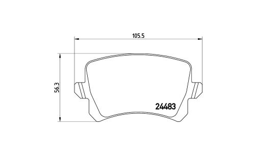 Колодки тормозные Brembo дисковые, арт. P85109