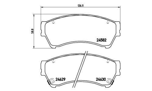 Колодки тормозные Brembo дисковые, арт. P49039