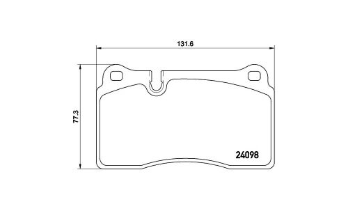 Колодки тормозные Brembo дисковые, арт. P85110